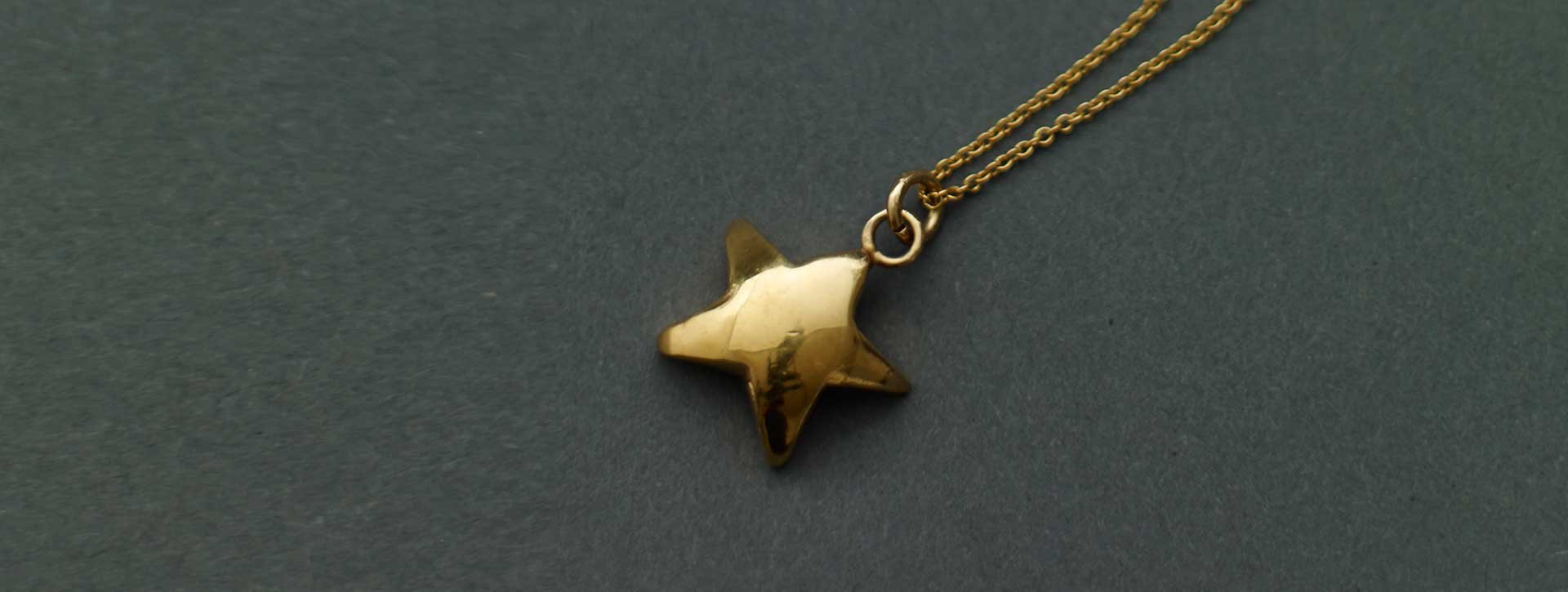 star necklace 18k gold plated